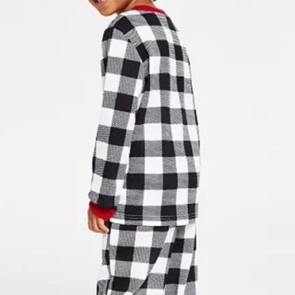 FAMILY PAJAMAS Kid's Lightweight Thermal Waffle Buffalo Check PJ 1pc XL - Picture 12 of 12